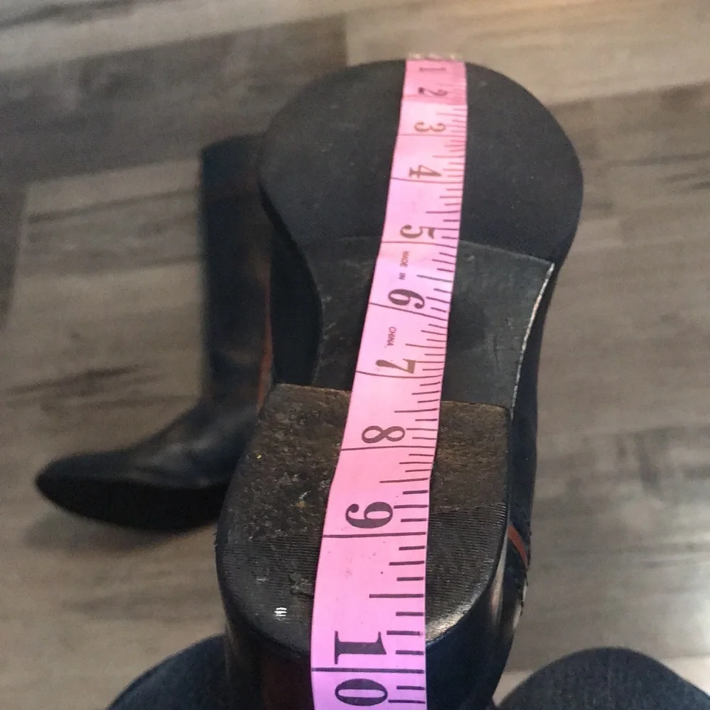 TORY BURCH OVER THE KNEE ZIP UP BOOTS